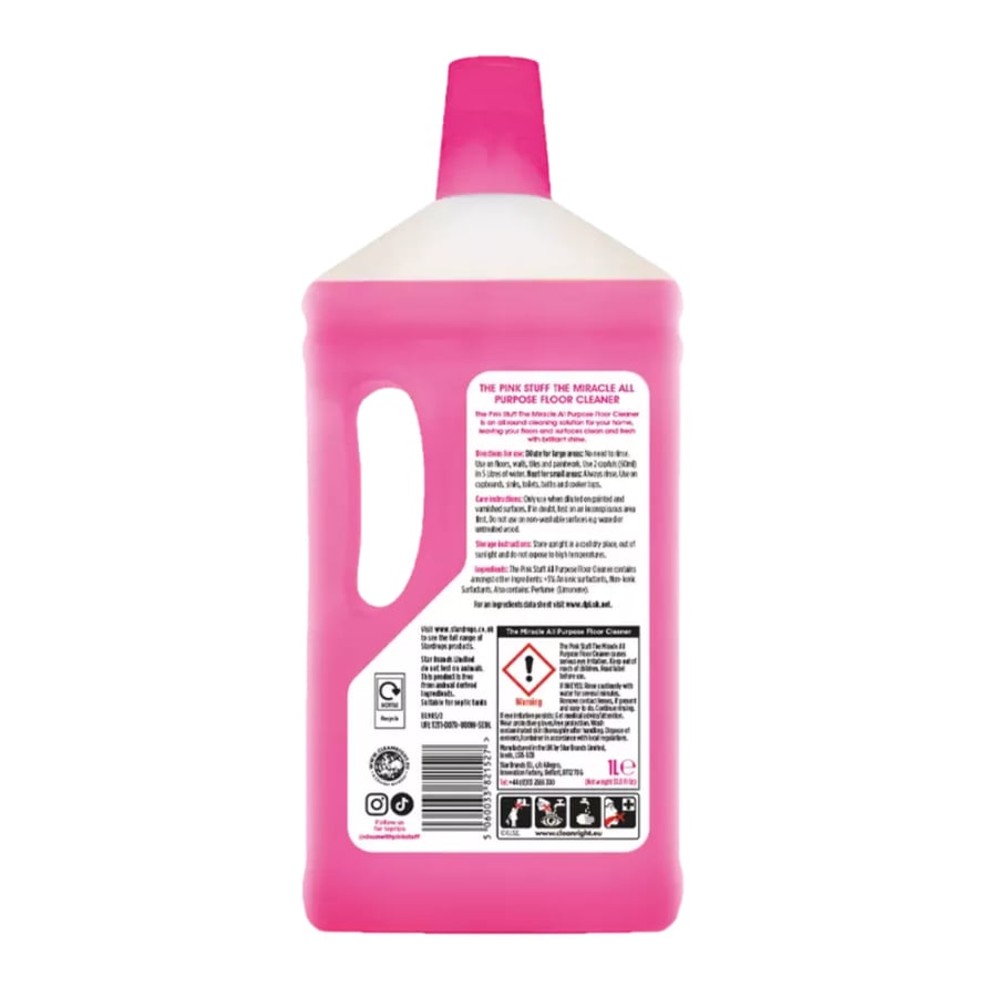 منظف الأرضيات المعجزة لجميع الأغراض The Pink Stuff