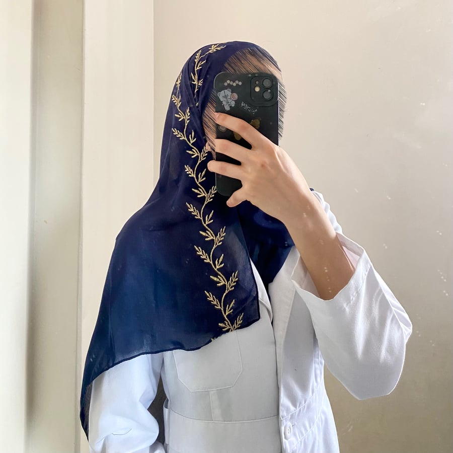 طرحة امنية ليزر لون كحلي
