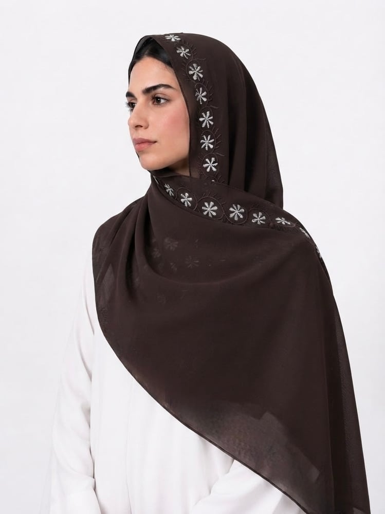 طرحة ريناد ليزر لون بني