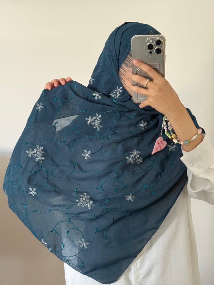 طرحة ماريا ليزر لون تركواز
