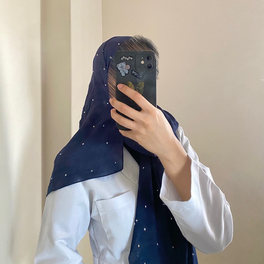 طرحة ضي لون كحلي