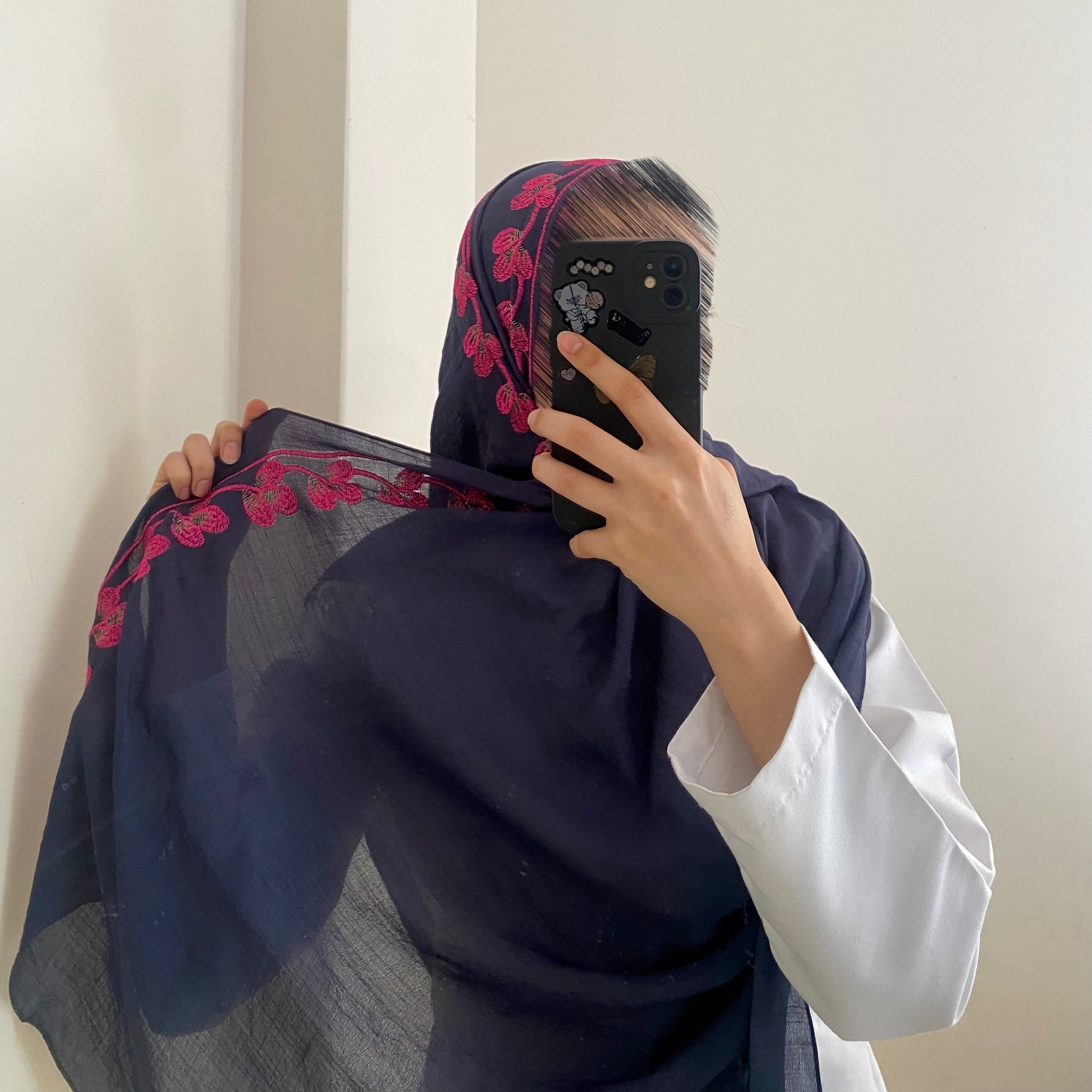 طرحة دانا -لينن - لون كحلي