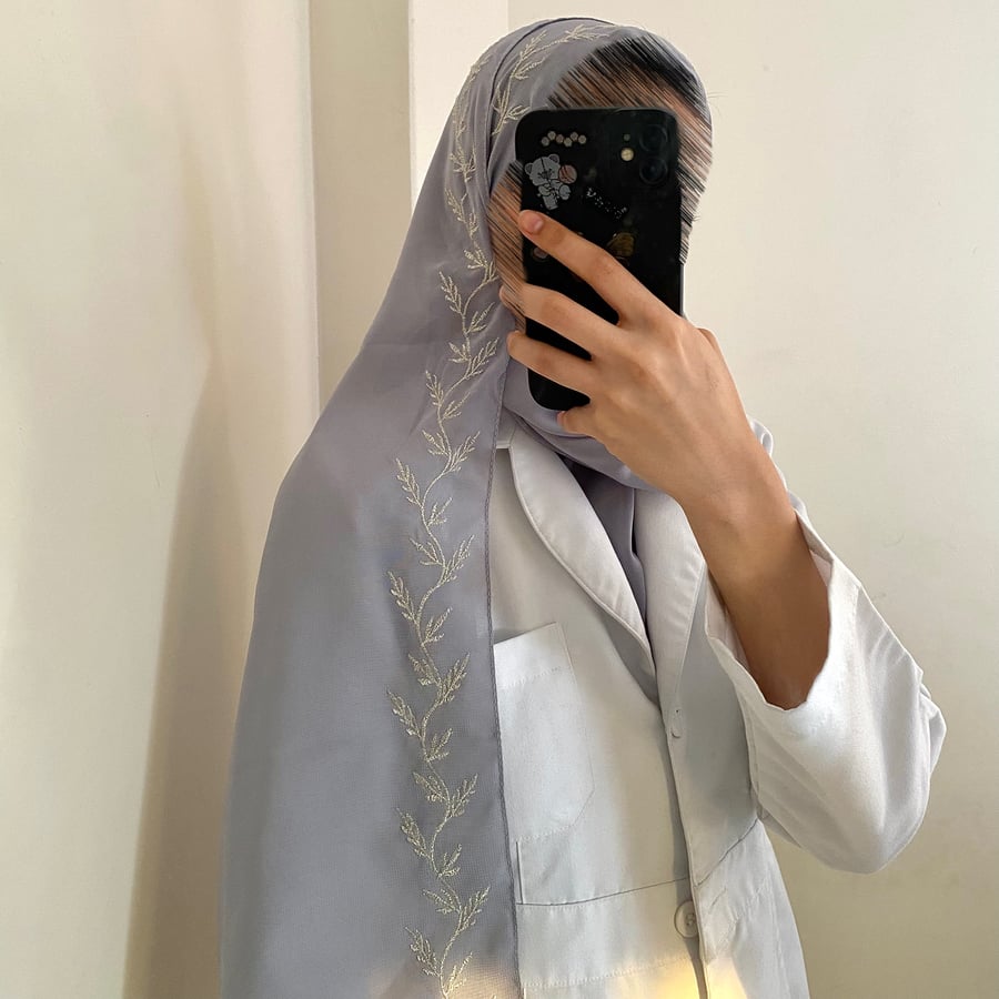 طرحة امنية ليزر لون رمادي
