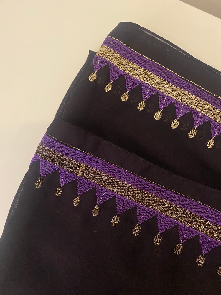 طرحة منال ليزر لون بنفسجي