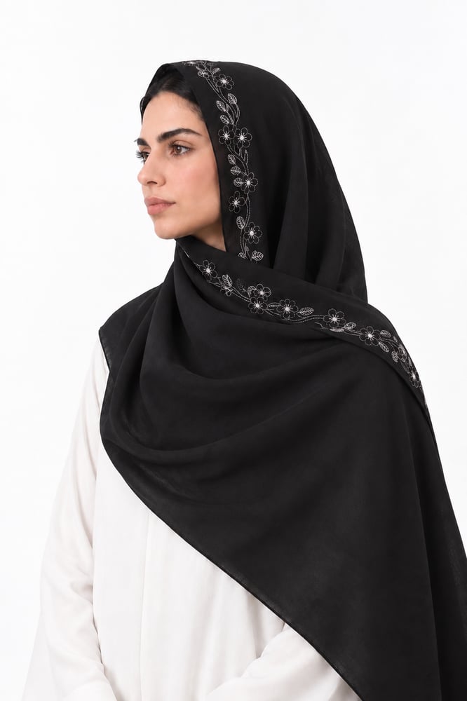 طرحة اطياف لينن لون اسود
