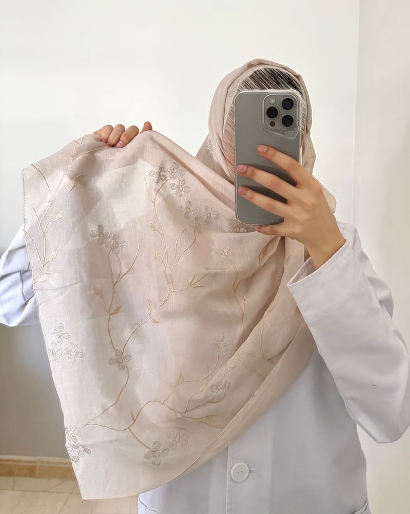 طرحة ماريا لينن لون بيج