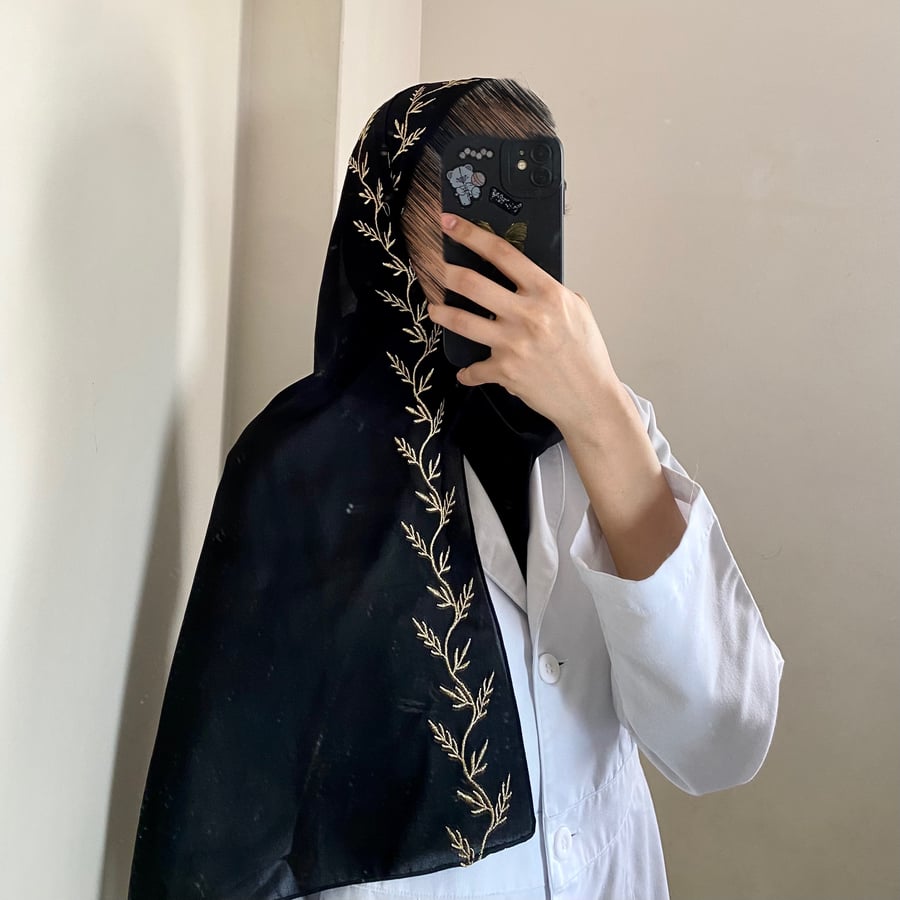 طرحة امنية ليزر لون اسود