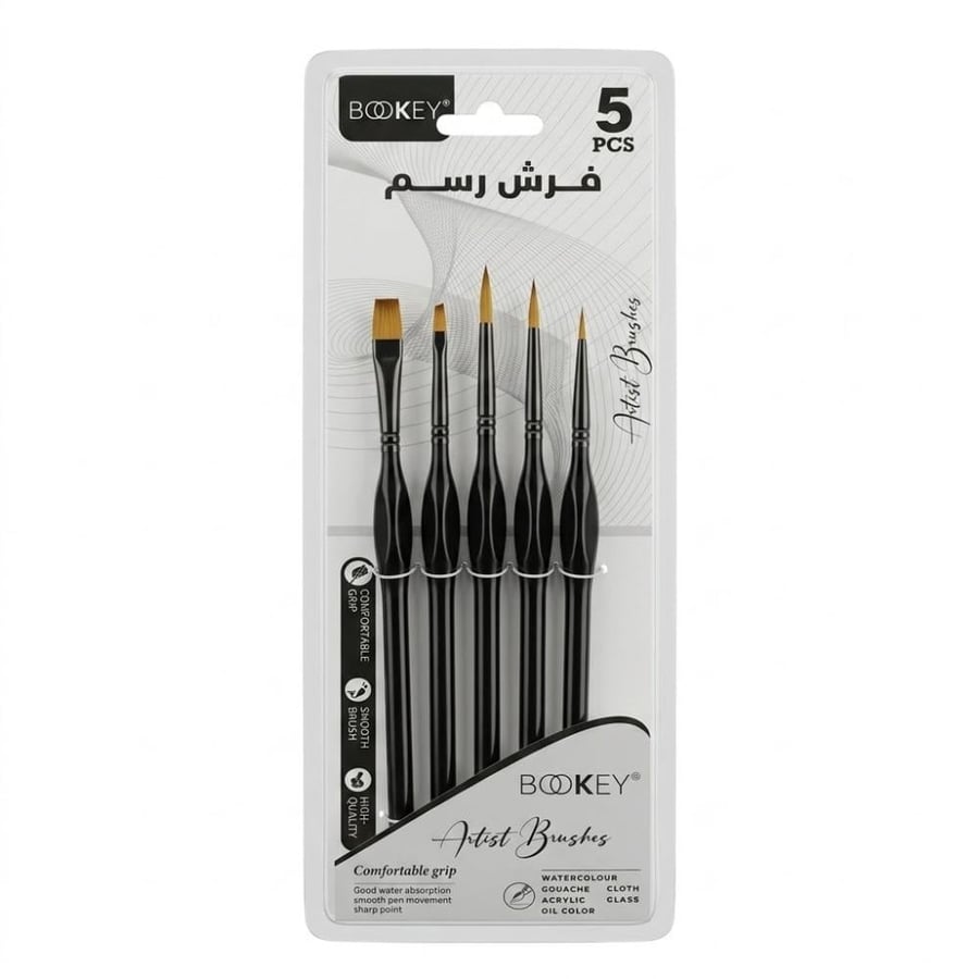 طقم فرش رسم احترافية 5 قطع