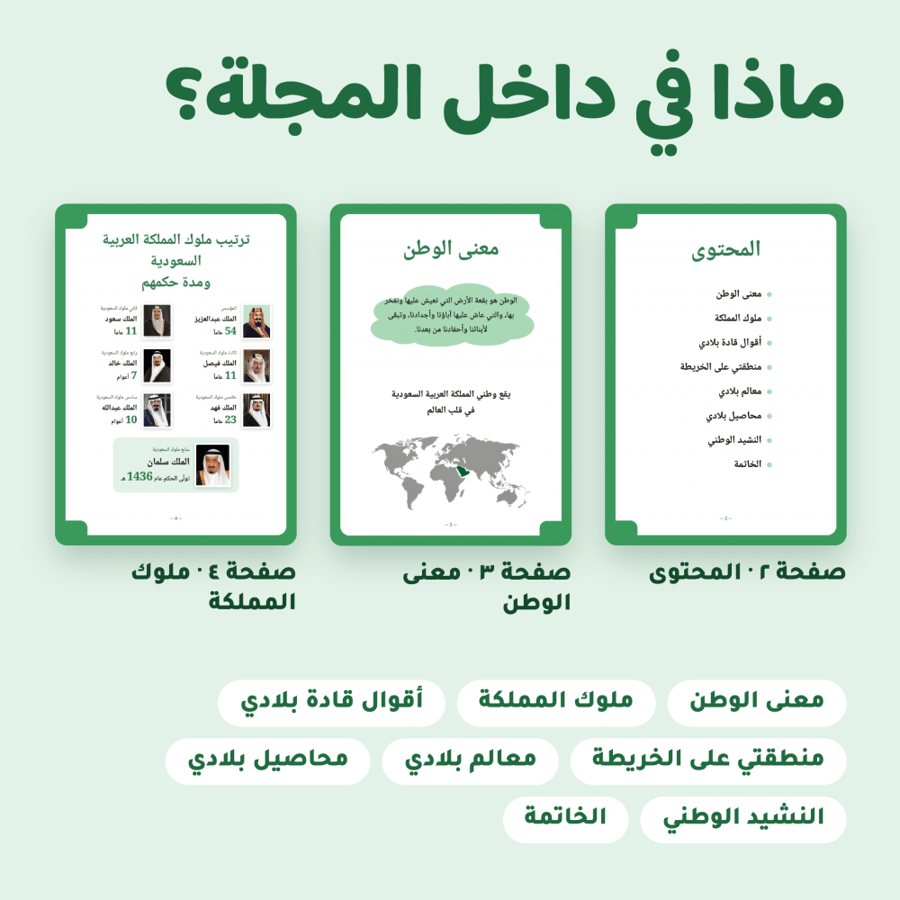 مجلة وطني | مشروع لغتي للصف الثالث – PDF جاهز للطباعة