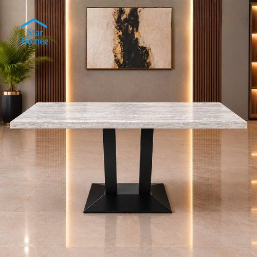 طاولة طعام 120سم خشب عدة ألوان تصميم عصري
