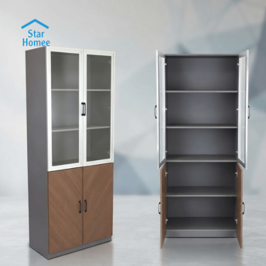دولاب ملفات بابين تصميم عملي أنيق