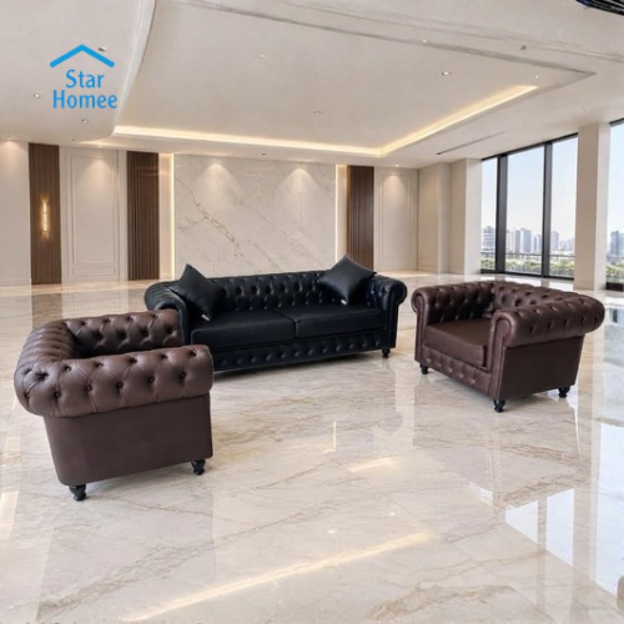 طقم كنب مكتبي عدة ألوان تصميم فاخر مريح