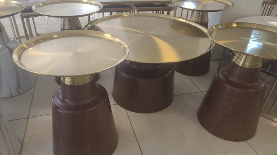 Luxury service table set in several colors