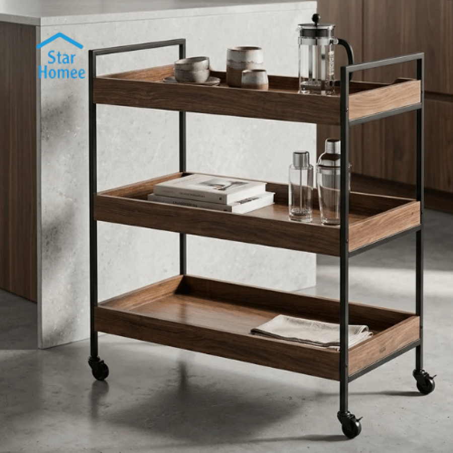 عربية تقديم 3 أدوار عدة ألوان تصميم عملي