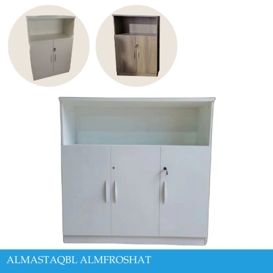دولاب مكاتب بابين وثلاثة عدة ألوان