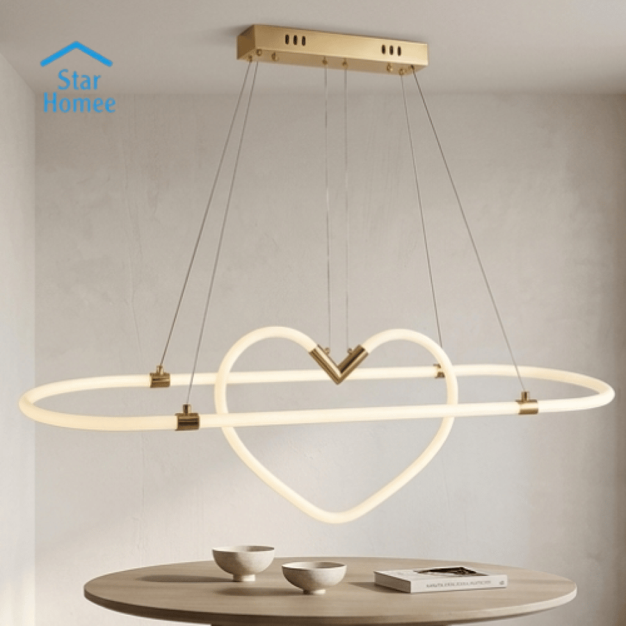 ثريا سقف مودرن قلب LED بتصميم أنيق