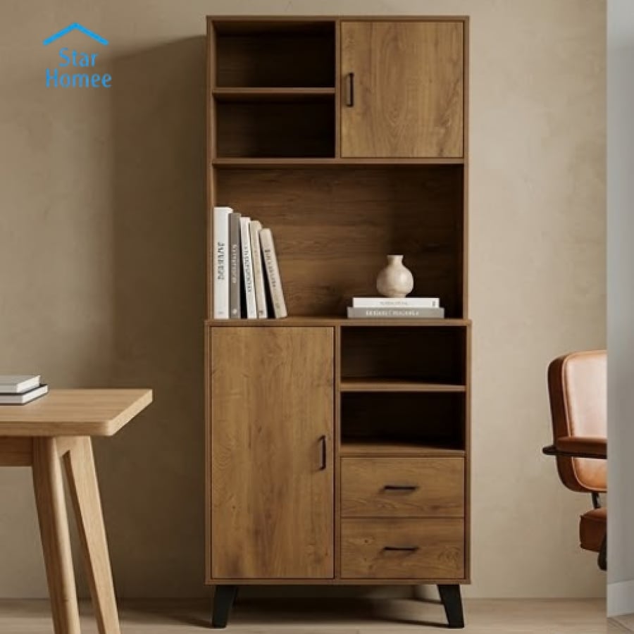 دولاب بوفيه بتصميم راقي عدة الوان