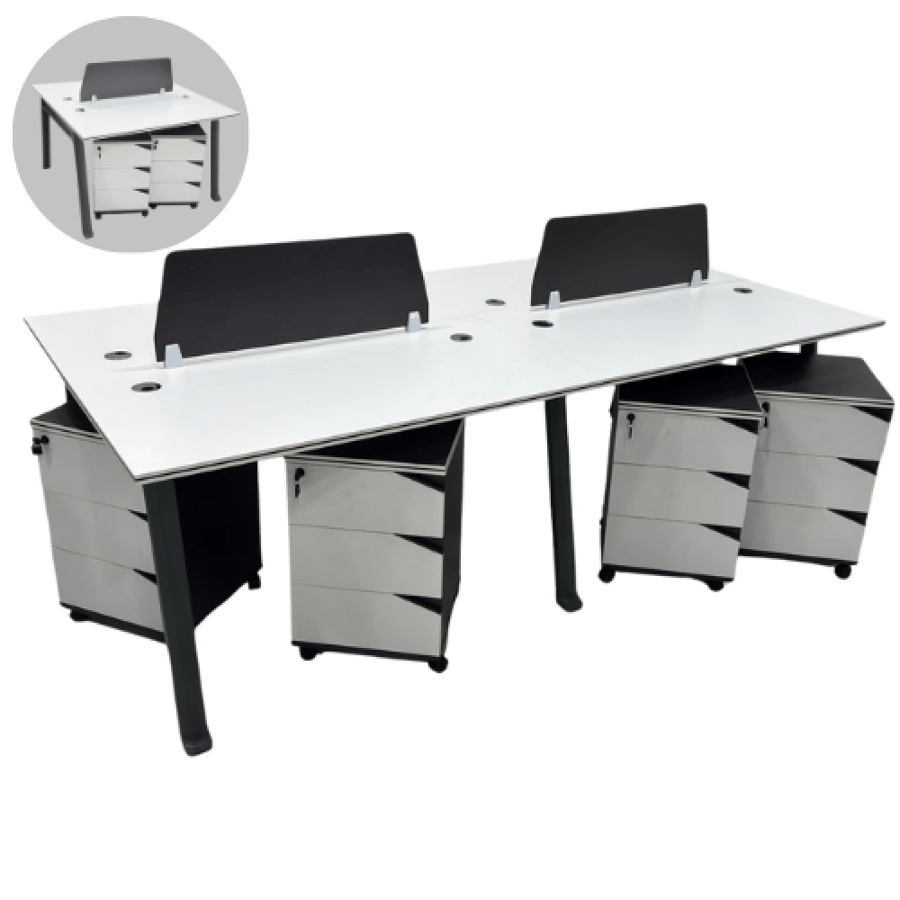 White office desk, several models