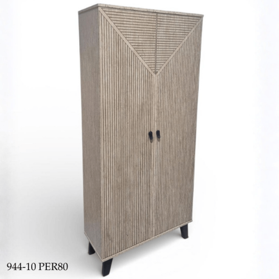 Wardrobe with multiple doors and colors