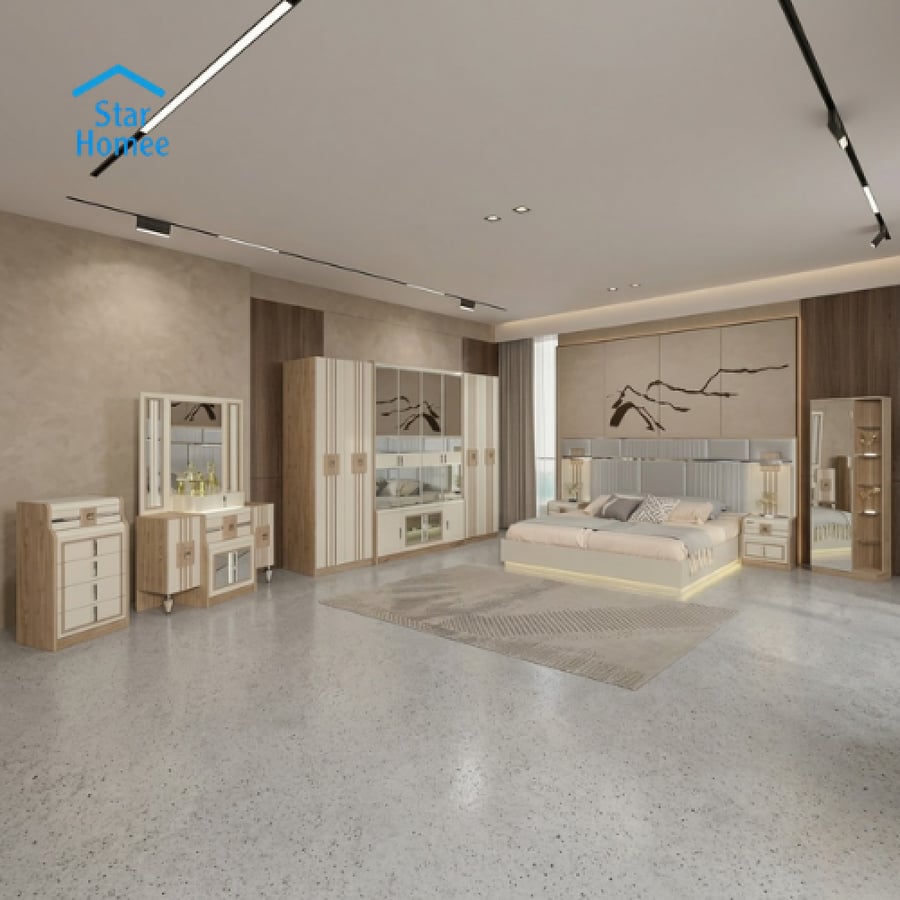 طقم غرفة نوم صيني تصميم حديث