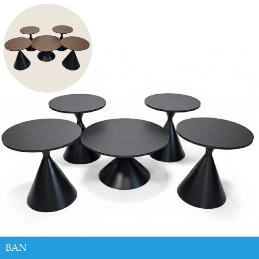 طقم طاولات خشب عدة ألوان