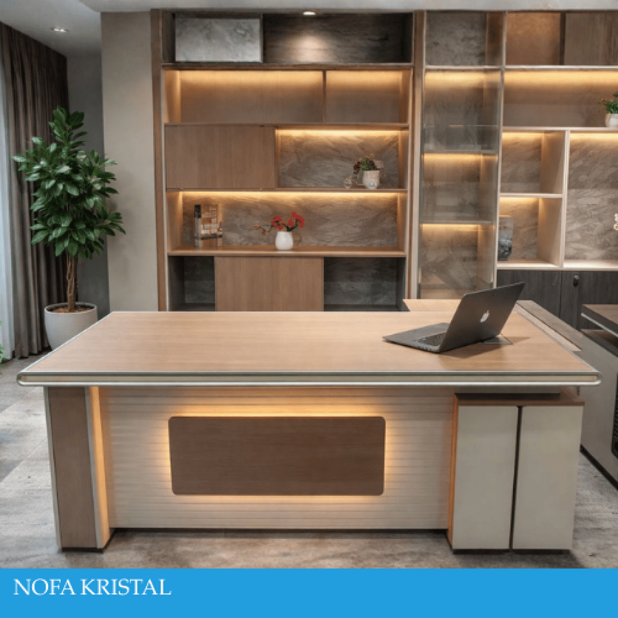 طقم مكتب مع سكرتاريه عدة مقاسات