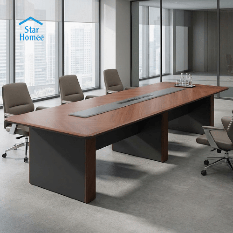 طاولة اجتماعات عدة مقاسات بتصميم واسع عملي