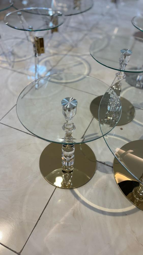 طاولة زجاج عدة ألوان