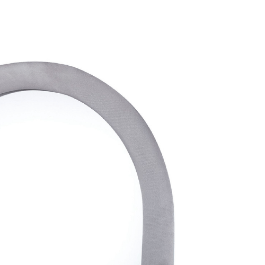 Fabric stand mirrors in various sizes and colors