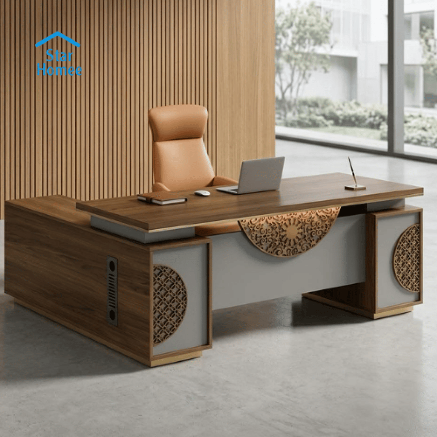 طقم مكتب مدراء 180سم تصميم حديث