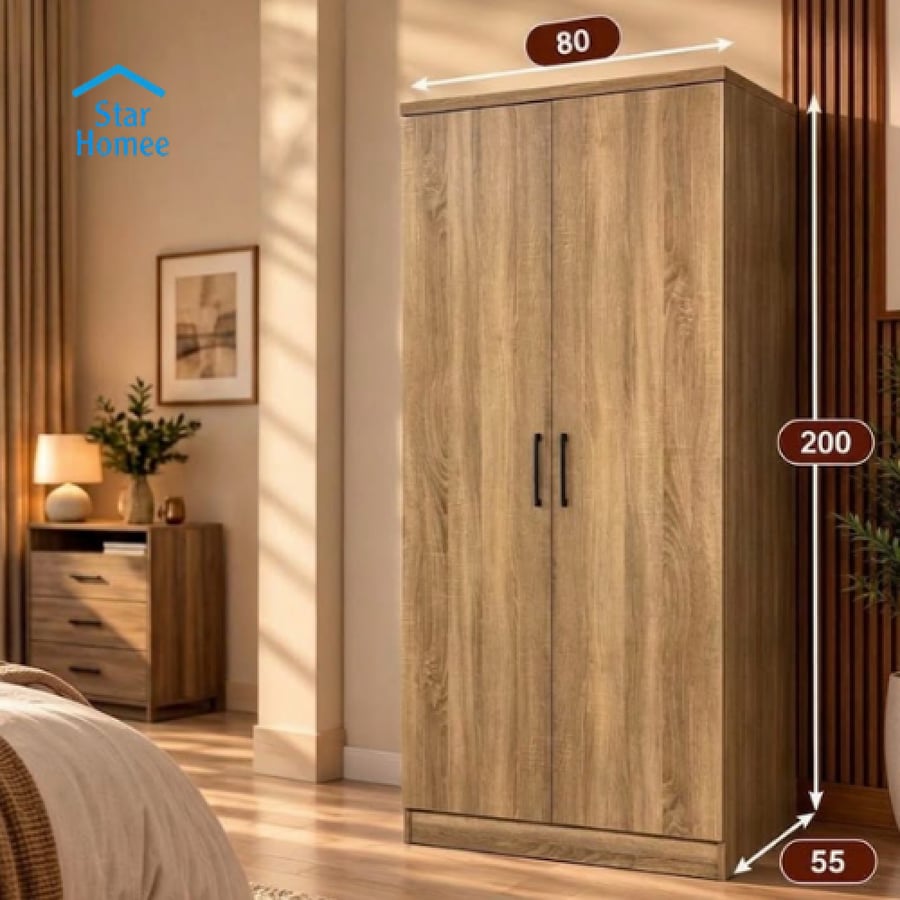 دولاب ملابس بابين بتصميم كلاسيك عدة ألوان