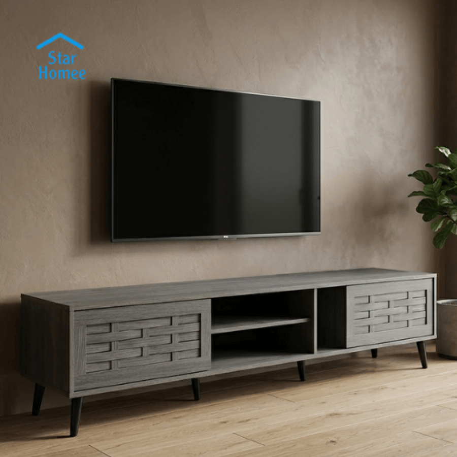 Plasma table 180 x 200 cm gray