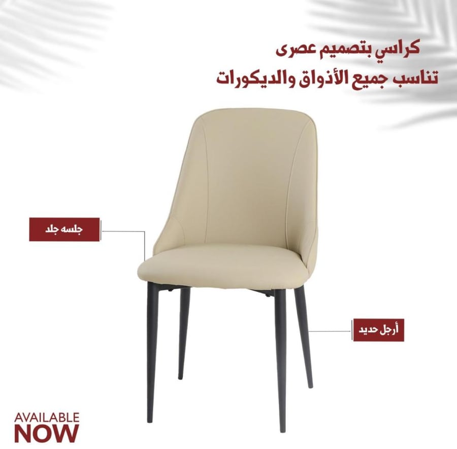Set of 2 luxurious leather chairs, various colors
