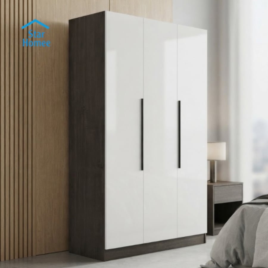 دولاب ملابس عدة أبواب وعدة ألوان تصميم أنيق