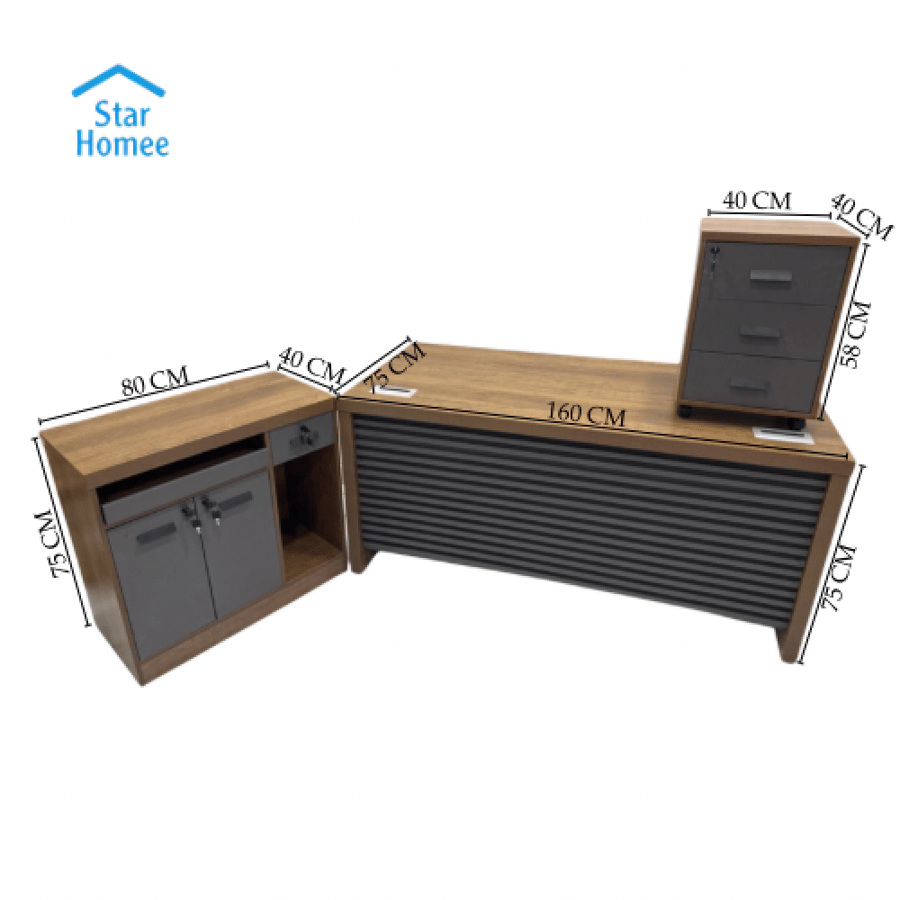 طقم مكتب سكرتارية تصميم كلاسيك عدة ألوان ومقاسات