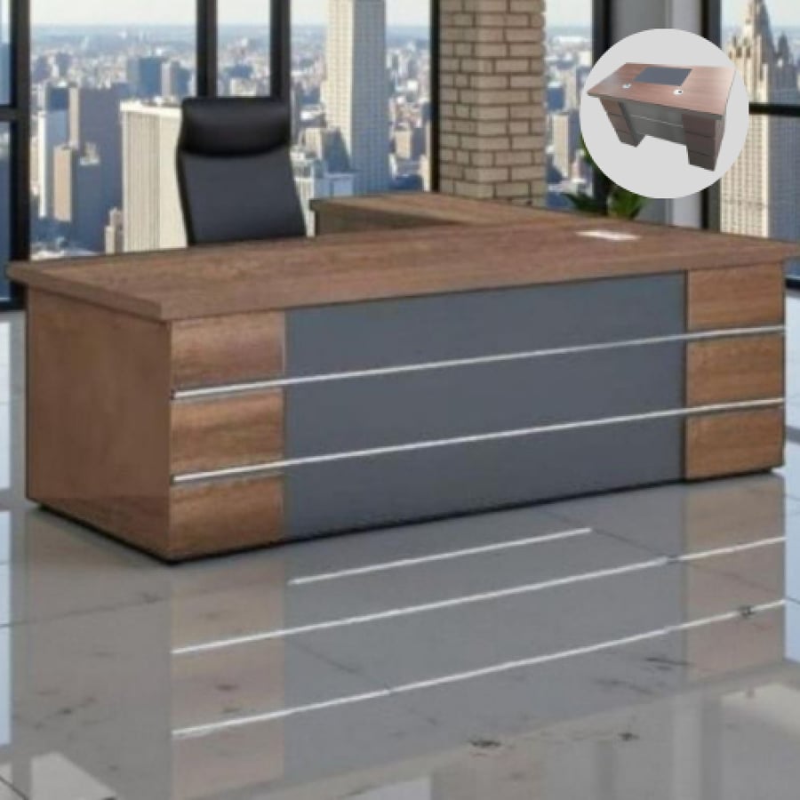مكتب مع سكرتاريه عدة مقاسات
