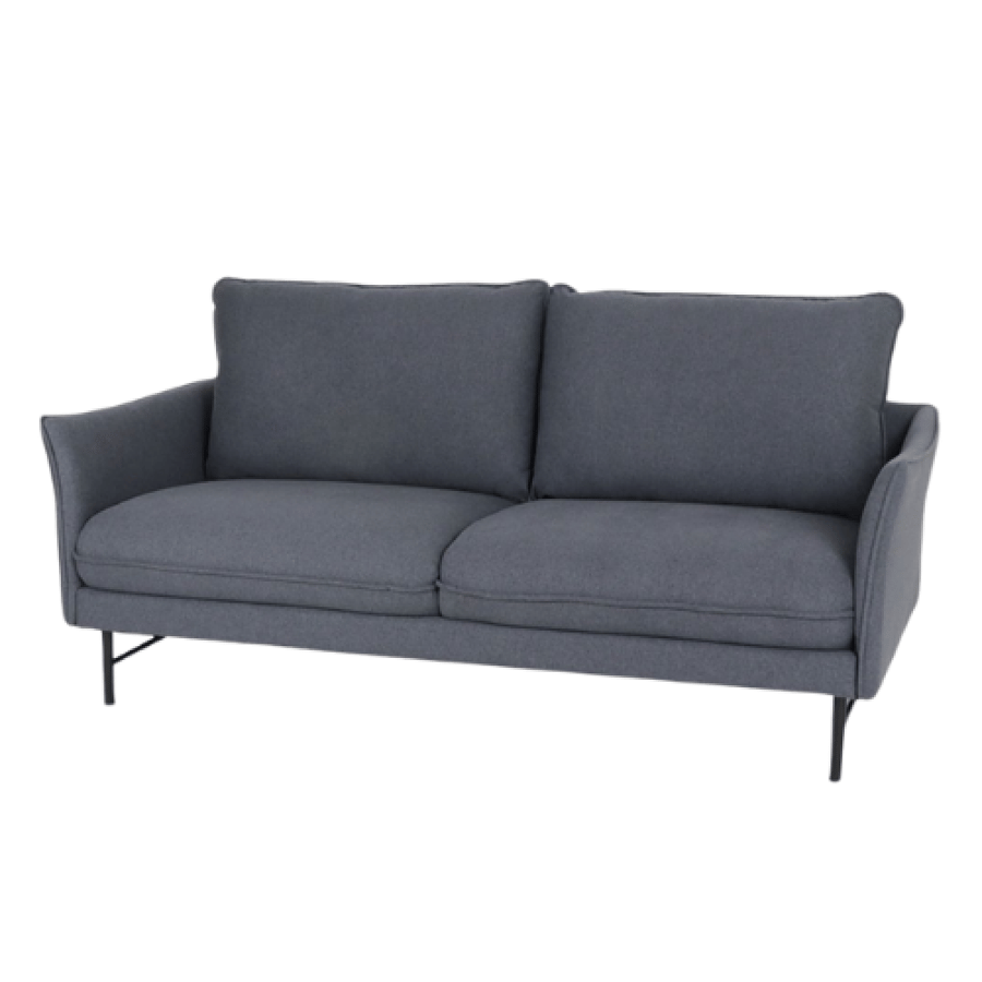 Blue two-seater sofa