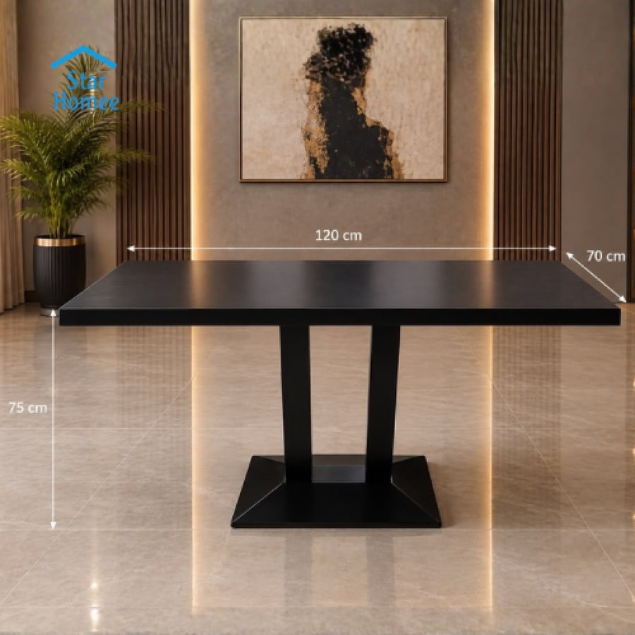 طاولة طعام 120سم خشب عدة ألوان تصميم عصري