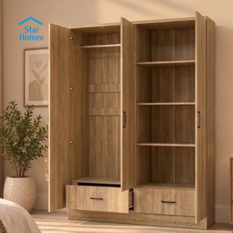 دولاب ملابس 4 أبواب تصميم كلاسيك عدة ألوان