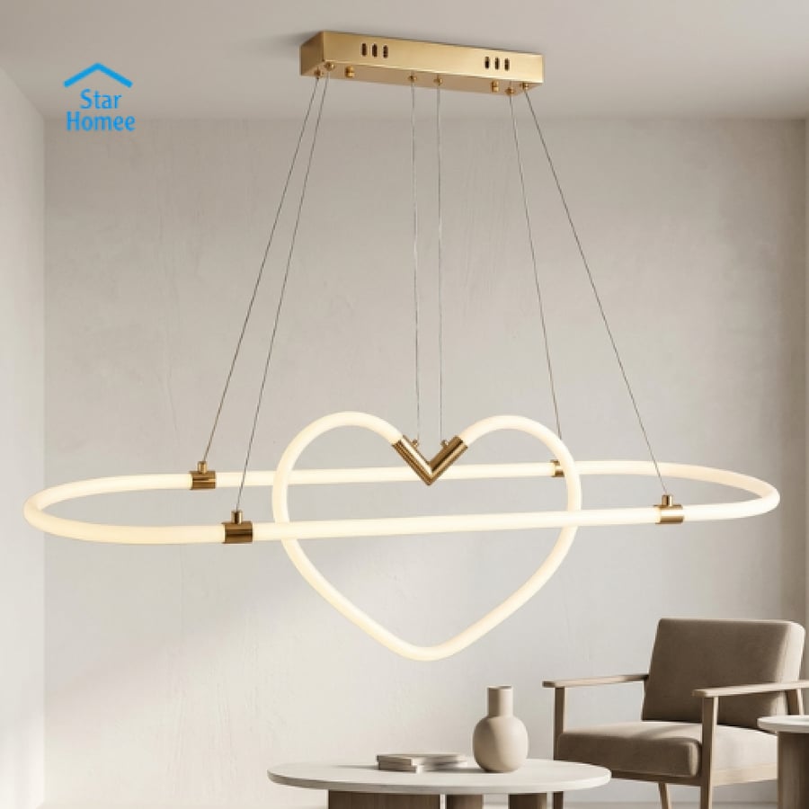ثريا سقف مودرن قلب LED بتصميم أنيق