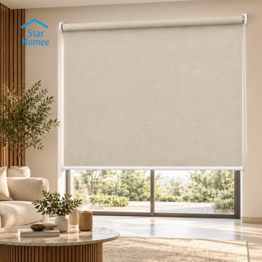 ستارة رول بلاك اوت لون بيج فاتح عدة مقاسات