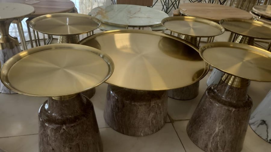 Luxury service table set in several colors