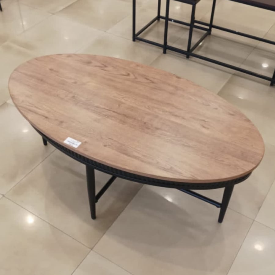High table inside, light brown color