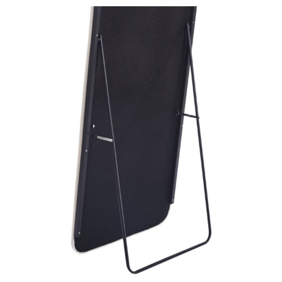 Fabric stand mirrors in various sizes and colors