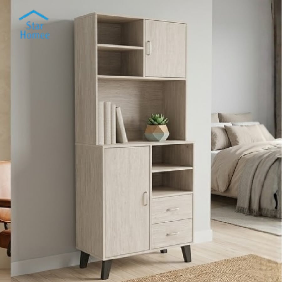 دولاب بوفيه بتصميم راقي عدة الوان