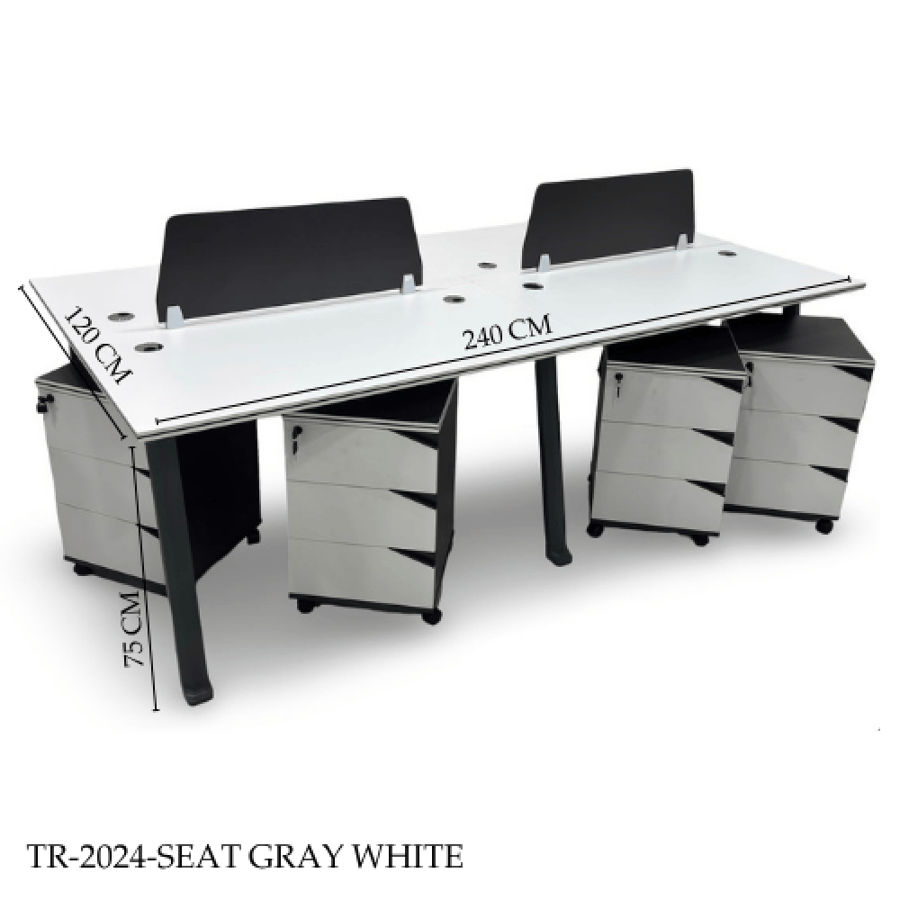 White office desk, several models