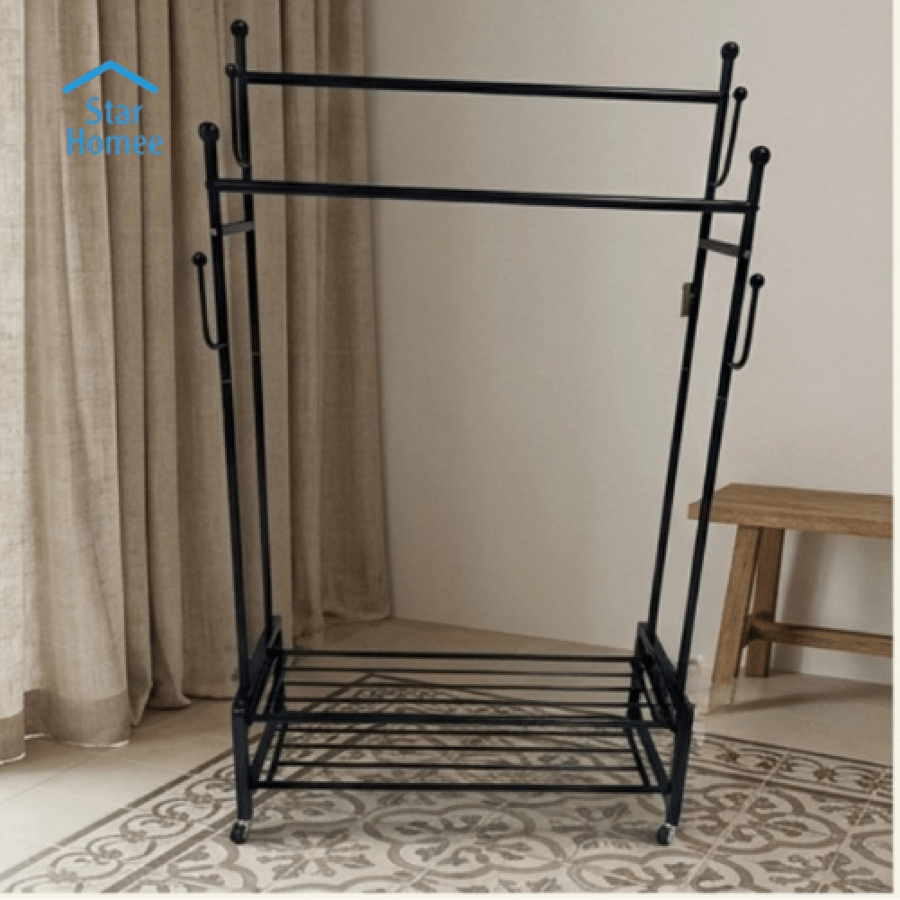 علاقه متحركه مع رف احذيه اسود