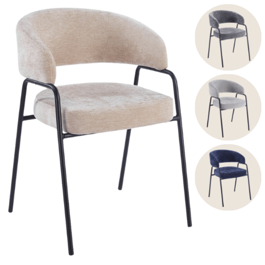 Dining and coffee chair in several colors