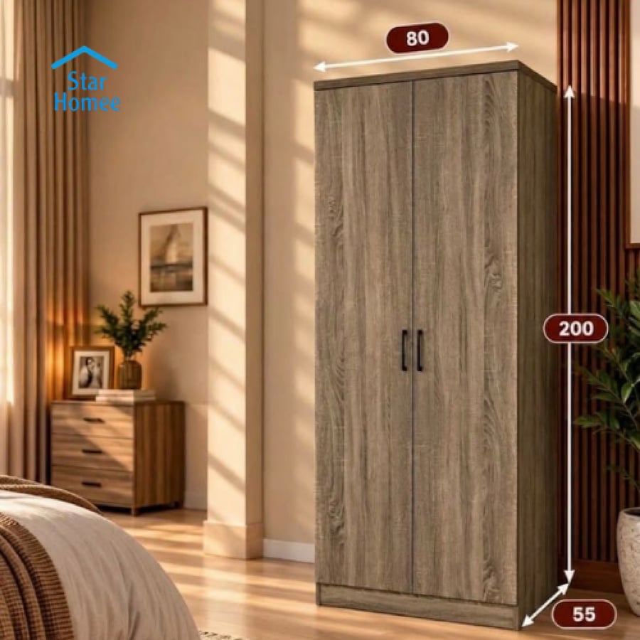 دولاب ملابس بابين بتصميم كلاسيك عدة ألوان