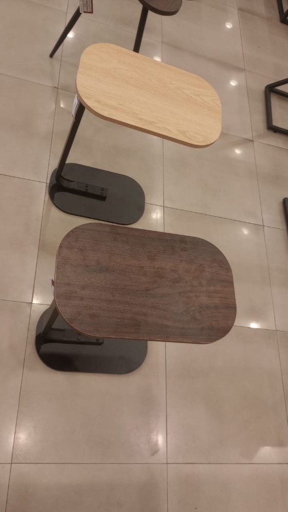 طاولة خدمة لون خشبي غامق